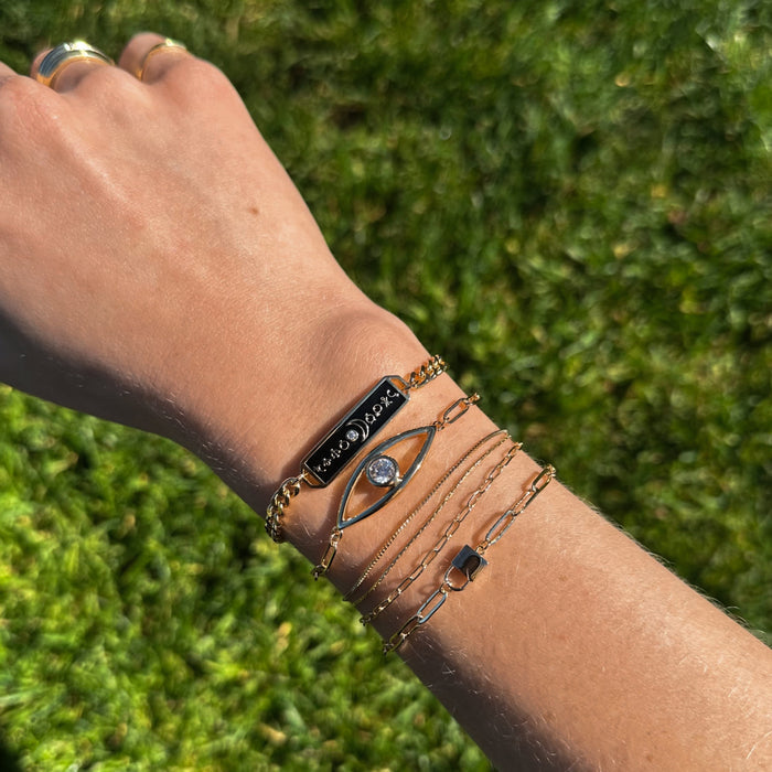 Alchemy Black Enamel Bracelet