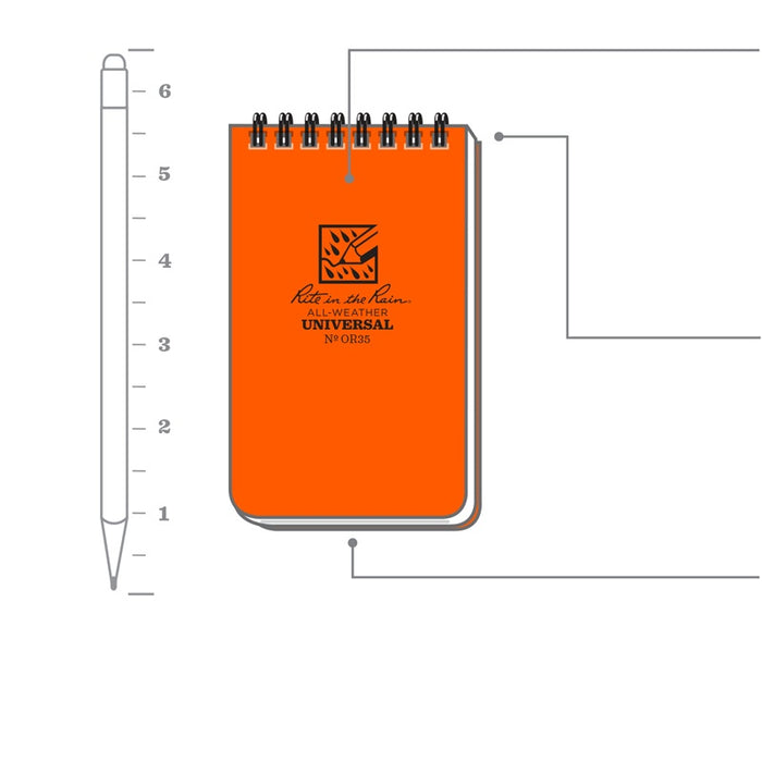 All-Weather Universal Top Spiral Notebook