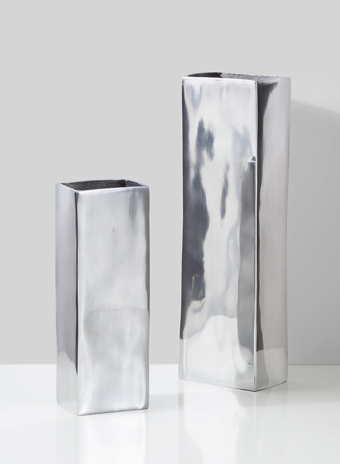 Aluminum Rectangle Vases Decor Jamali Garden