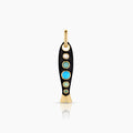Amalfi Black Enamel Fish Clip