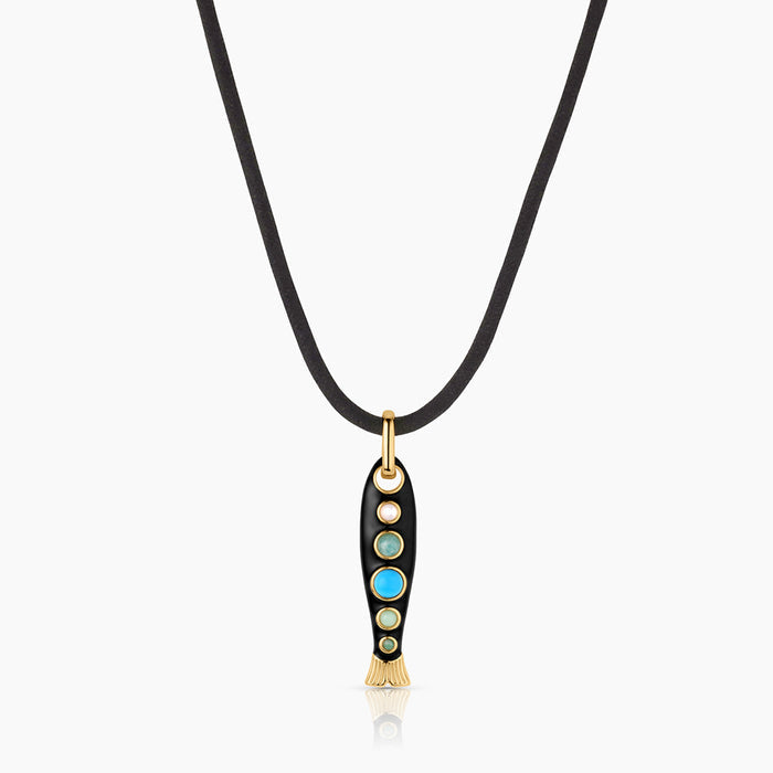 Rya Noir Leather Cord