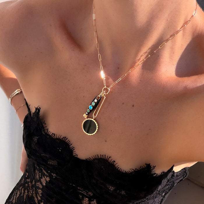 Amalfi Black Enamel Fish Clip