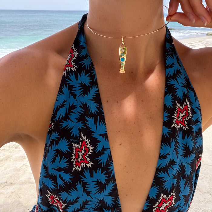 Amalfi Fish Choker Necklace