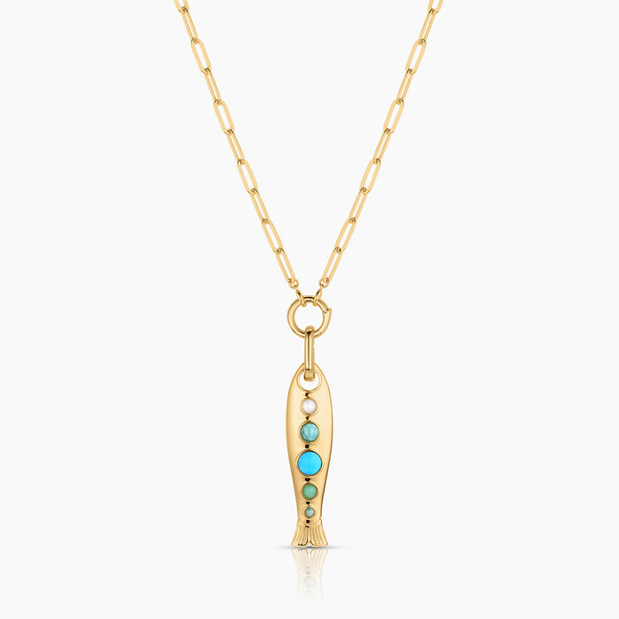 14k Gold Plated / 18" Finn Paperclip Charm Chain