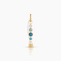 Amalfi White Enamel Fish Clip