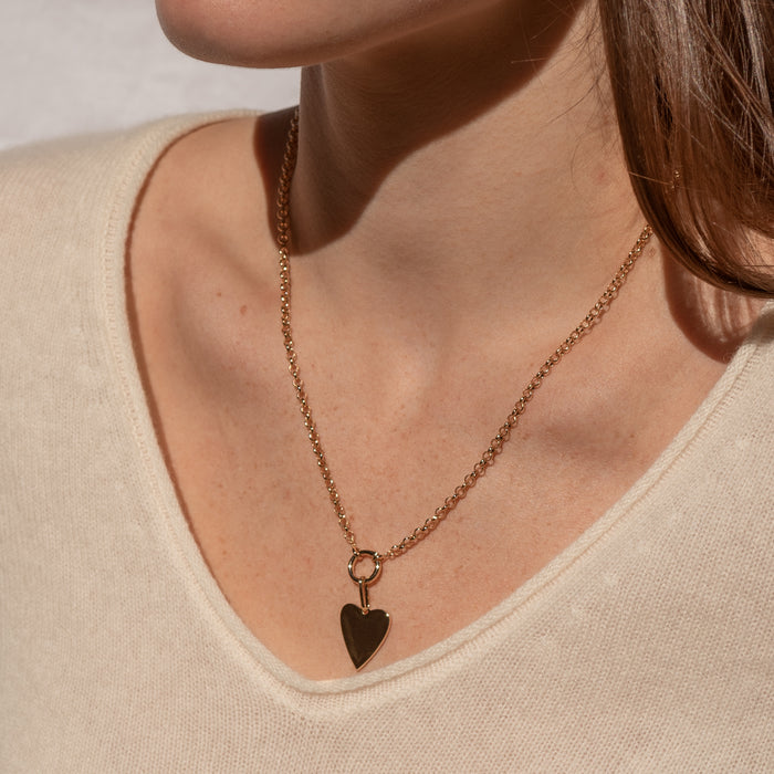 Amaya Heart Rolo Necklace