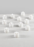 Amber LED Flickering Tea Light, Set of 12 Decor Jamali Garden