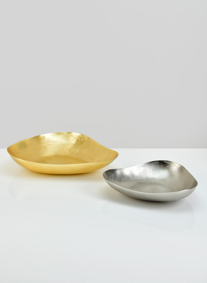 Andalus Gold & Silver Trays, Set of 2 Decor Jamali Garden