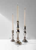 Antique Silver Glass Candlesticks Decor Jamali Garden
