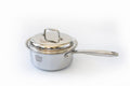 APOLLO stainless-steel saucepan with lid and long handle