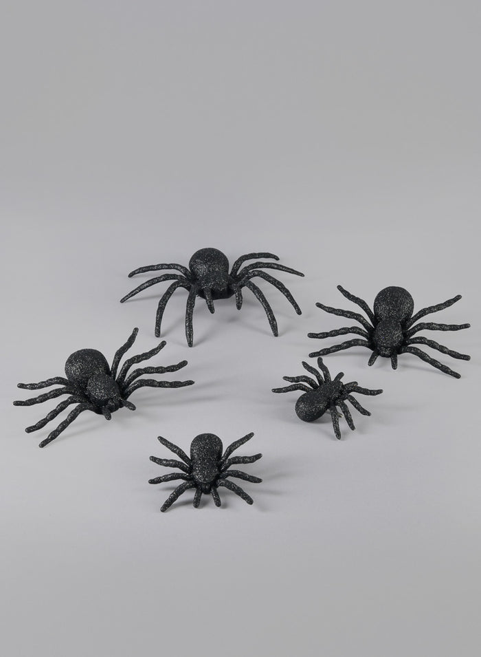 Assorted Black Spider, Set of 5 Decor Jamali Garden