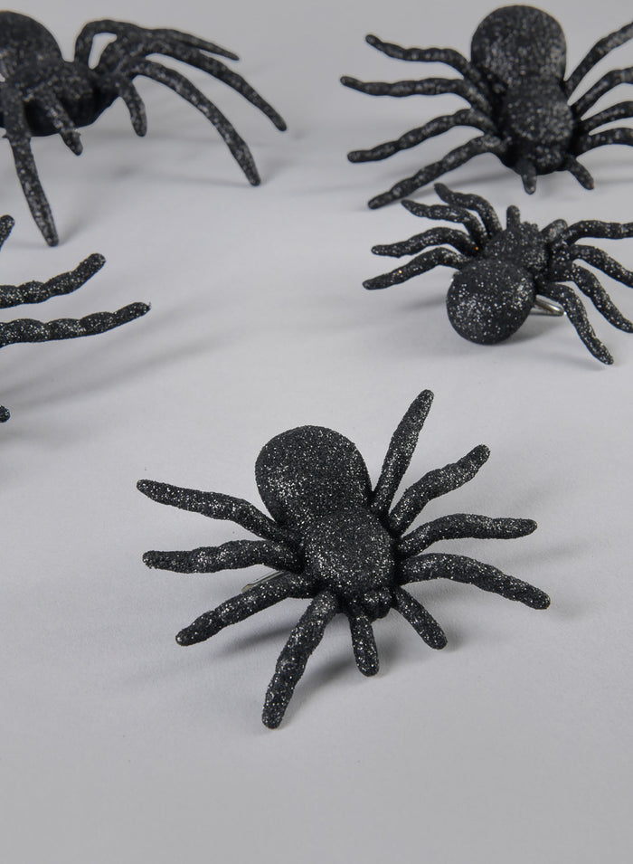 Assorted Black Spider, Set of 5 Decor Jamali Garden