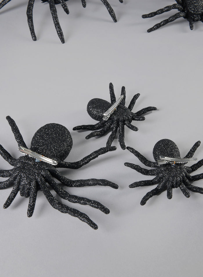 Assorted Black Spider, Set of 5 Decor Jamali Garden