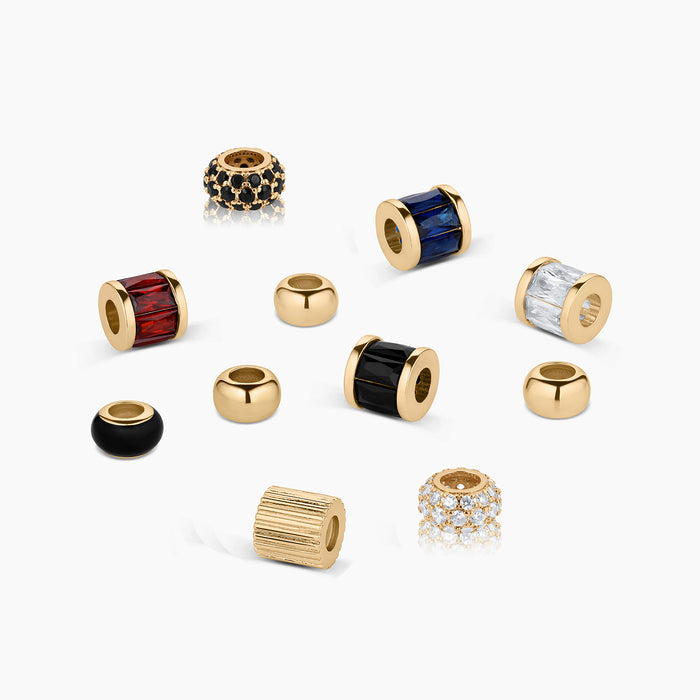Astra Black Enamel Bead