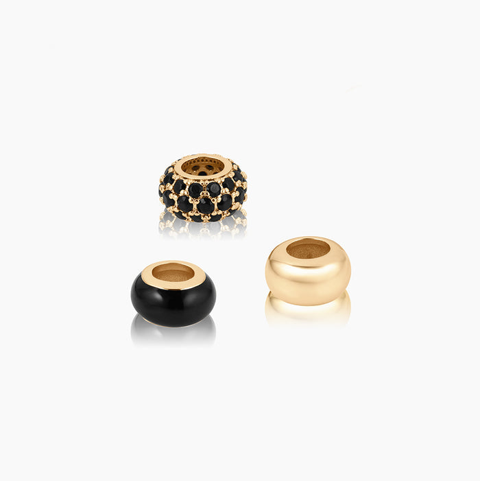 Astra Black Pavé Bead