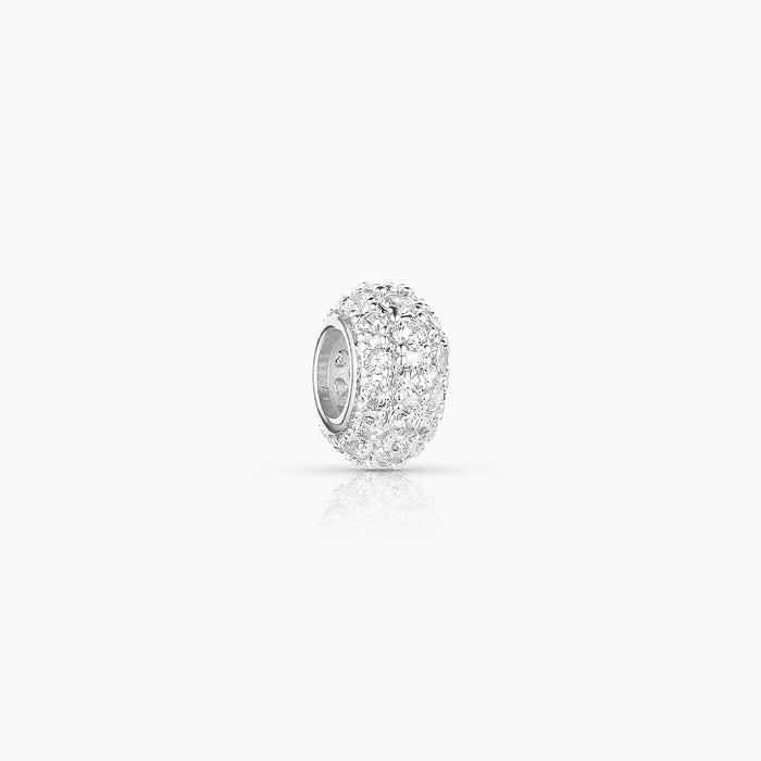 Astra Pavé Silver Bead