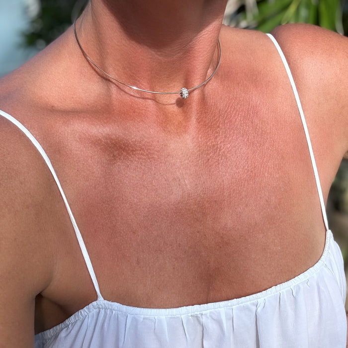 Astra Pavé Silver Bead