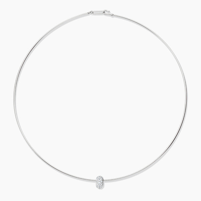 Astra Pavé Silver Choker Necklace