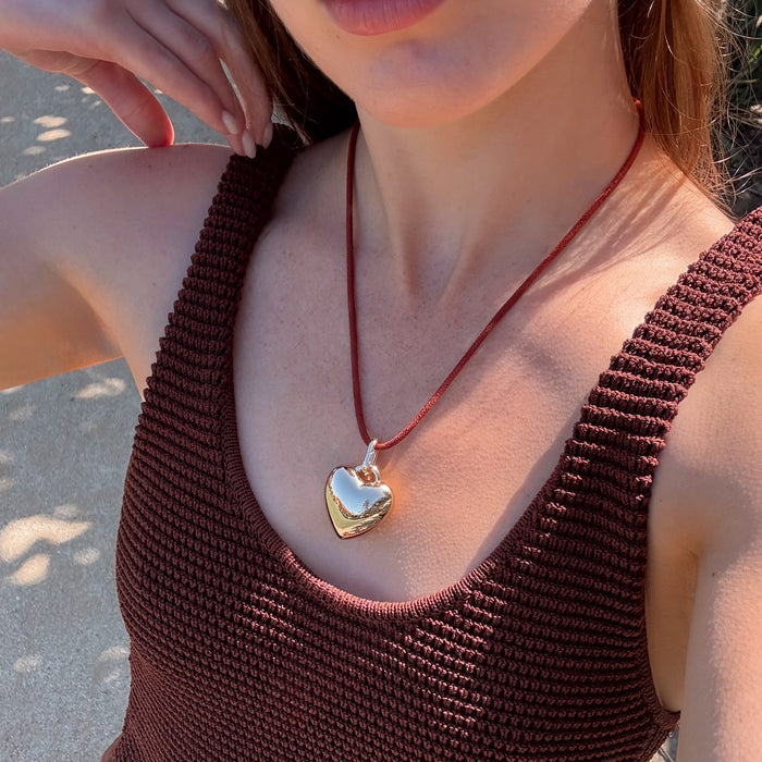Aurelie Puffy Heart Clip