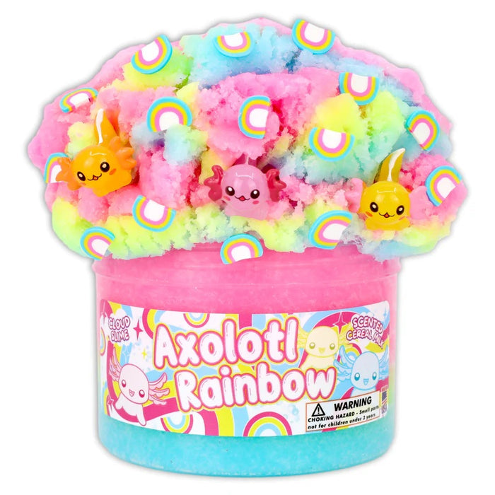 Axolotl Rainbow Cloud Slime