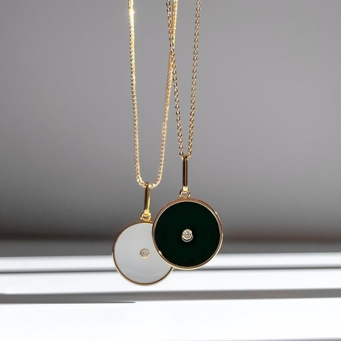 Balia Black Enamel Coin