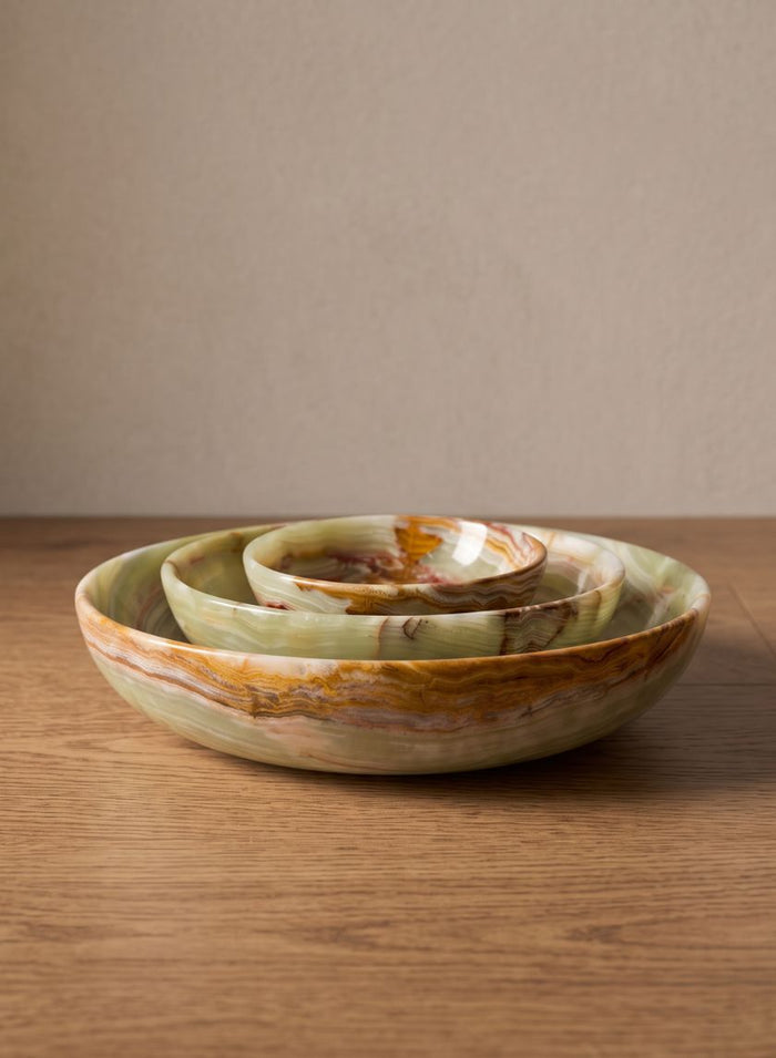 Balochistan Green Onyx Bowl Decor Jamali Garden