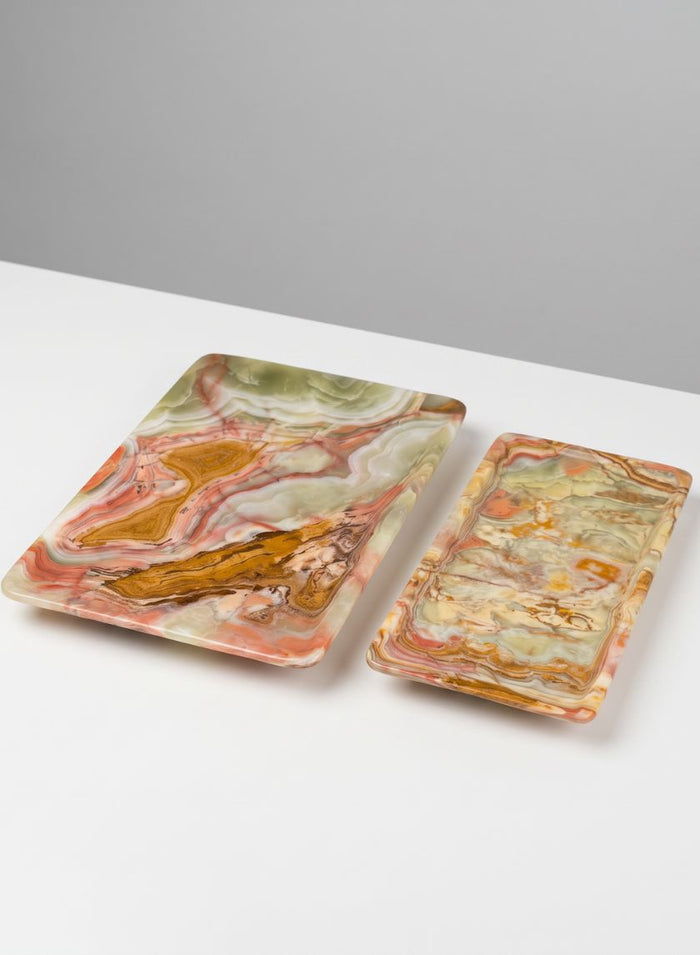 Balochistan Green Onyx Decorative Tray Decor Jamali Garden