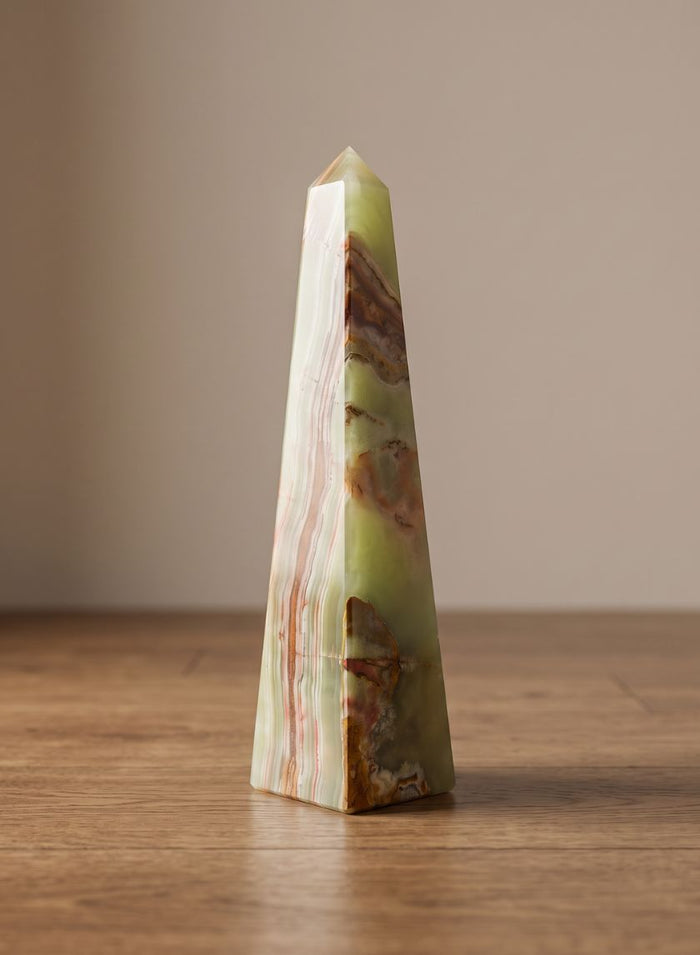 Balochistan Green Onyx Obelisk Decor Jamali Garden