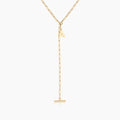 Be You Initial Lariat Necklace