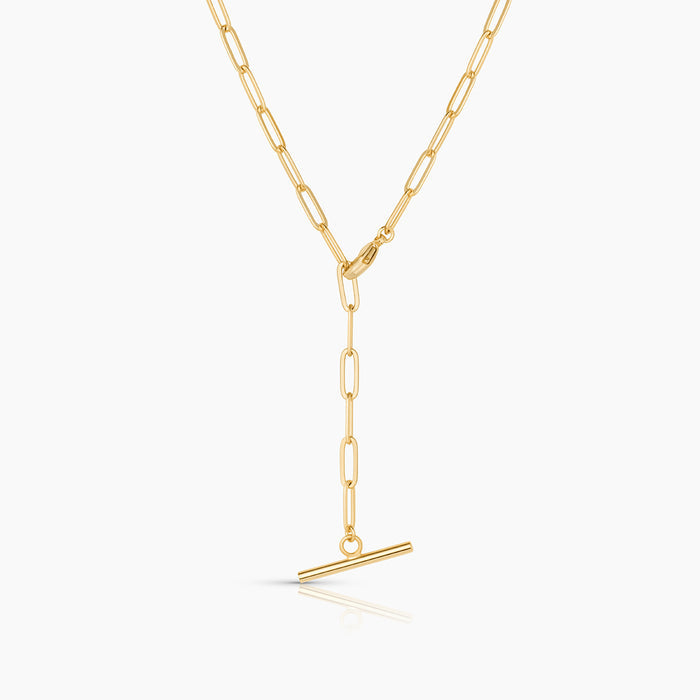 Be You Initial Lariat Necklace