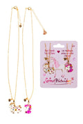 Bejewelled Unicorns Tear and Share Necklace
