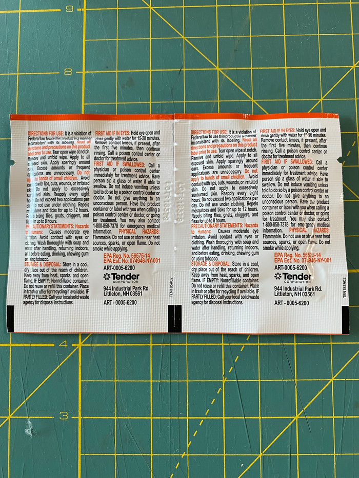 Ben's Tick Repellent Wipes