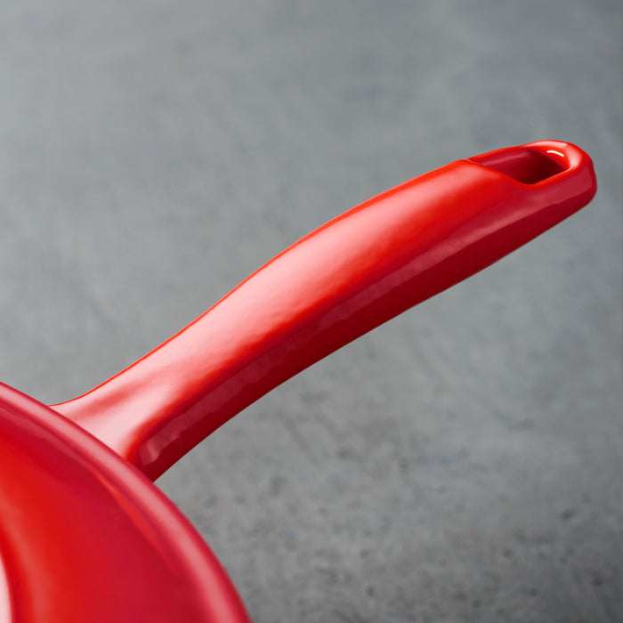 Bestow 10 in Enameled Cast-Iron  Skillet - Gradated Red