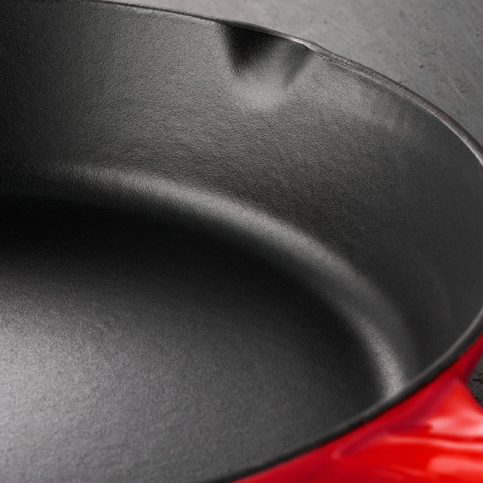 Bestow 10 in Enameled Cast-Iron  Skillet - Gradated Red
