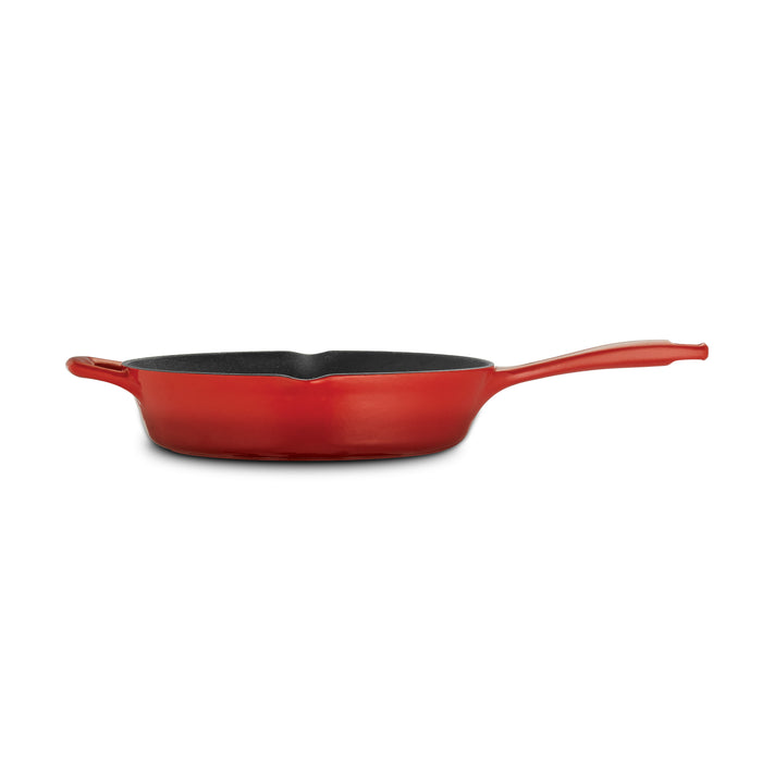 Bestow 10 in Enameled Cast-Iron  Skillet - Gradated Red