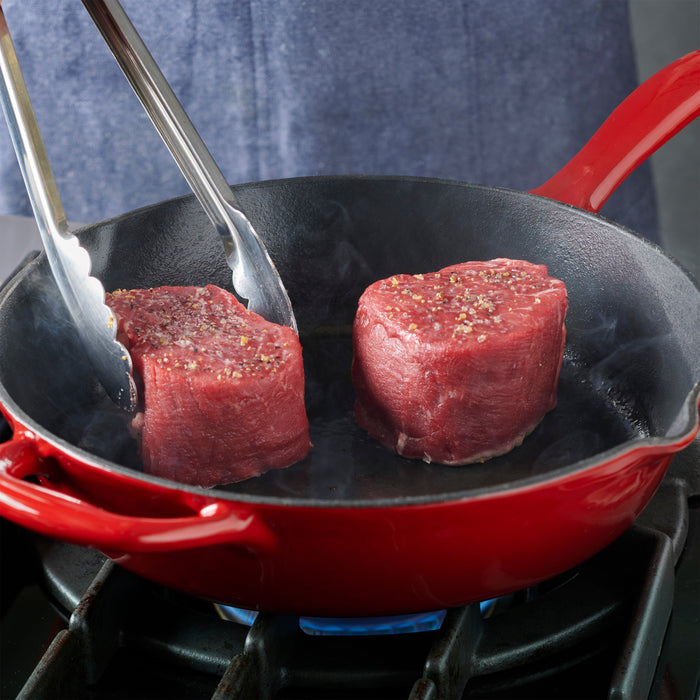 Bestow 10 in Enameled Cast-Iron  Skillet - Gradated Red