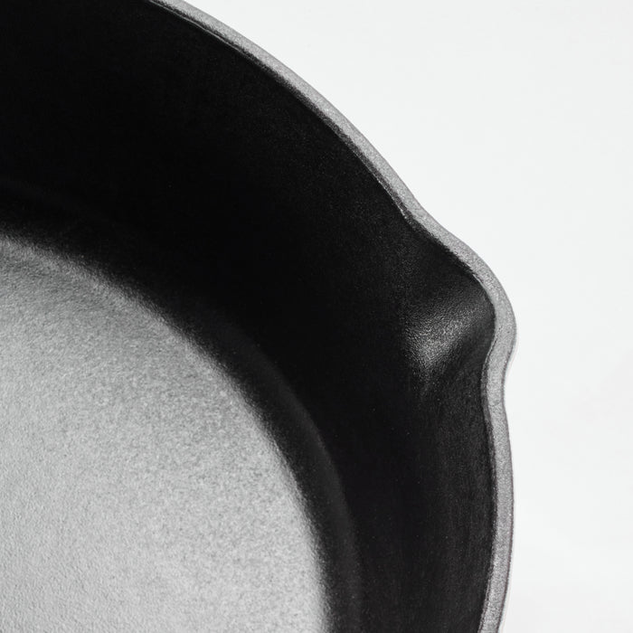 Bestow 12 Inch Enameled Cast Iron Skillet with Lid
