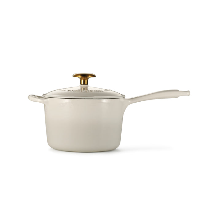 Bestow 2.5 Quart Enameled Cast-Iron  Covered Sauce Pan