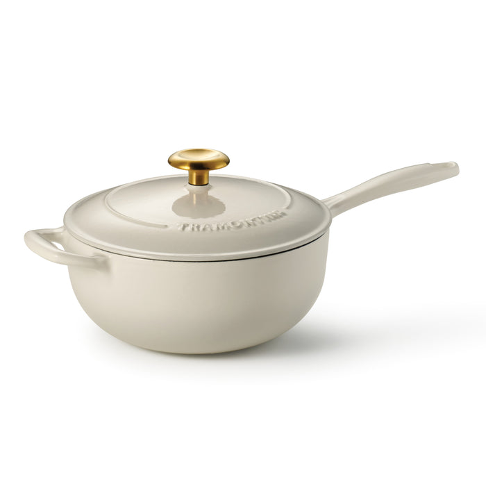 Bestow 3 Quart Enameled Cast-Iron  Covered Saucier