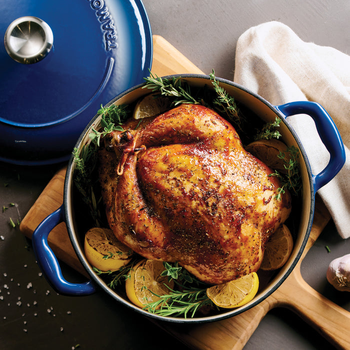 Bestow 5.5 Quart Enameled Cast Iron Covered Round Dutch Oven