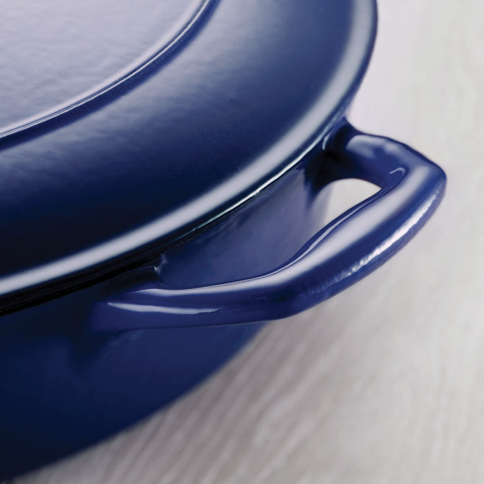 Bestow 5.5 Quart Enameled Cast Iron Covered Round Dutch Oven