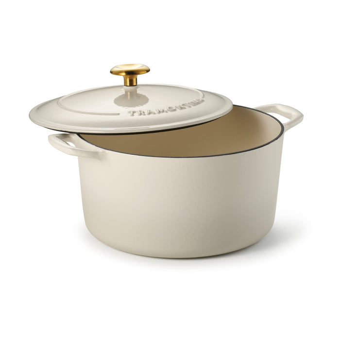 Bestow 6.5 Quart Enameled Cast-Iron  Covered Round Dutch Oven