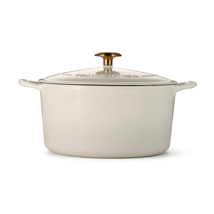 Bestow 6.5 Quart Enameled Cast-Iron  Covered Round Dutch Oven