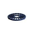 Bestow 7 in Enameled Cast-Iron  Round Trivet - Gradated Cobalt