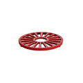 Bestow 7 in Enameled Cast-Iron  Round Trivet - Gradated Red