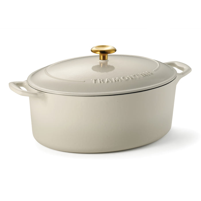 Bestow 7 Quart Enameled Cast-Iron Oval Dutch Oven