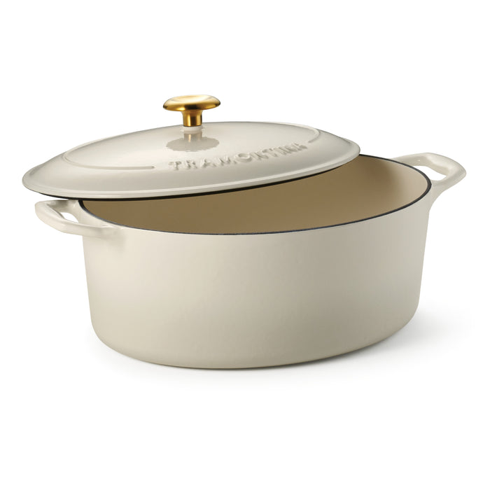 Bestow 7 Quart Enameled Cast-Iron Oval Dutch Oven