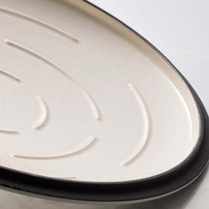 Bestow 7 Quart Enameled Cast-Iron Oval Dutch Oven