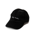 Black Corduroy Dog Mom Hat