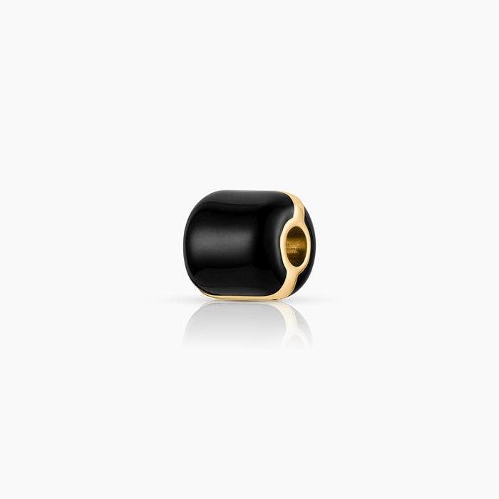 Celine Black Enamel Bead